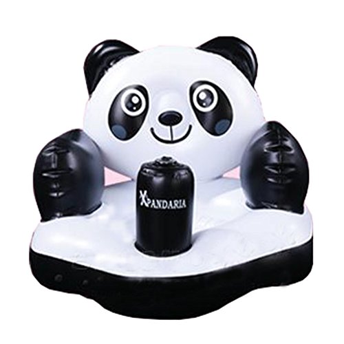 Baby Safe Inflatable Chair Portable Kids Sofa Learn Stool Training Seat(Panda)