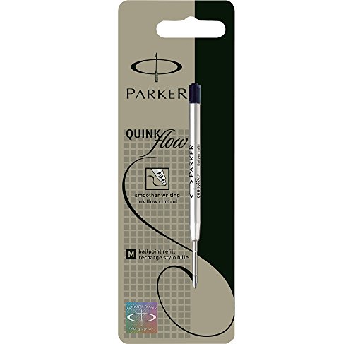 Parker S0909550 Ersatzmine QuinkFlow (für Kugelschreiber, mittlere Strichbreite, schwarze Tinte, Einzelpackung) - 2