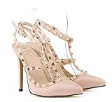 talons bas strappy conçu avec fermeture a cheville boucle mental est facile à porter sur et enlever ce style, aussi facile à faire correspondre des batas, jeans ou des chemises.