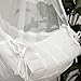 Hammock for Baby | 100% Cotton | white color | suspended cradle with wooden spreader | swing for newborns | suspended rocker chair for infant | small children hanging chair | Weight Capacity 15Kg