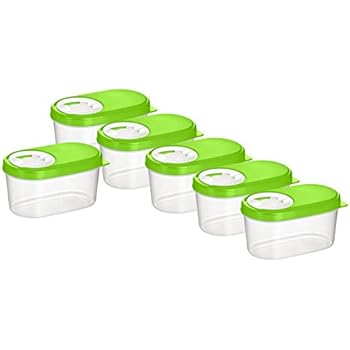 Kigima Gewürzdosen Schüttdosen Streudosen Vorratsdosen 0,14l 6er Set