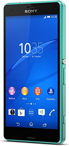 Sony Xperia Z3 Compact Smartphone (11,7 cm (4,6 Zoll) HD-TRILUMINOS-Display, 2,5 GHz-Quad-Core-Prozessor, 20,7 Megapixel-Kamera, Android 4.4) meergrÃ¼n