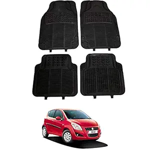 RONISH Rubber Car Floor Foot Mat for Ritz (Black)
