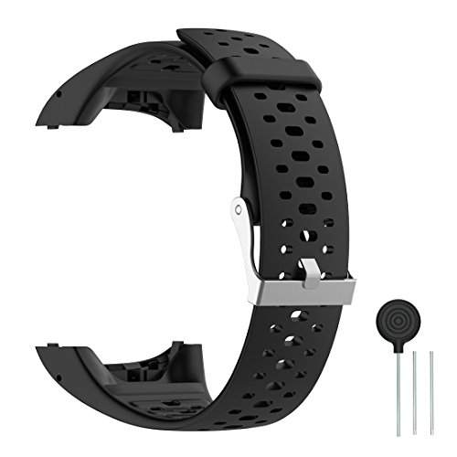 Cyeeson Polar M400/M430 Correa Reloj Silicona Blanda Ajustable Banda de Pulsera de Gel Brazalete de Repuesto para Polar M400/M430