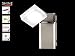 Produktbild Zeitgemäßer LED Wandspot / Wandleuchte SHINE-LED mit Schalter, Spot schwenkbar, Fischer Leuchten 54911