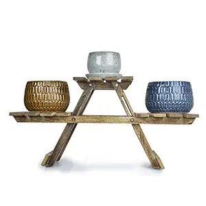 Style My Way Handcrafted Two Level Multipurpose Folding Table