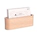 jcfun- Visitenkartenhalter für Schreibtisch Holz Karte Fall, Business Card Ständer für Büro, Name Card Halterung für Tabellen Business Card Case für Holz Karte Halter für Schreibtisch Business Card Display Buche