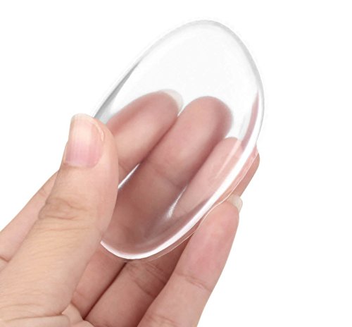 Silikon Make-Up Schwamm 2er Pack | Puderquaste & Beauty Sponge | Kosmetik & Schminke Transparent für Gesicht und Körper Waschen | Original Marken-Design (2x Schwamm) - 2
