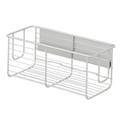 mDesign Duschkorb selbstklebend – praktische Duschablage – ohne Bohren zu montieren – Duschkörbe aus Aluminium in gebürsteter Nickel-Optik – perfekt für Ihr Duschzubehör - 8