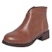 Produktbild Chelsea Boots Damen,Elecenty Frauen Flache Stiefel Kurz Stiefeletten Elegante Lederstiefel Halbschaft Schuhe Klassische Winter Boots Flandell
