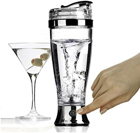 Automatic Stirring Cup Stainless Steel Coffee Cup Electric Milkshake Blender Home Office Gift, Battery Powered, 450ml