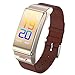 Produktbild APJJ Intelligentes Armband Bluetooth-Headset-Kombi-Farbbildschirm Multifunktion rufen Herzfrequenzerkennung Sport-Pedometer,Brown