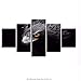Produktbild Wulian Malereileinwand Poster Wandkunst Wohnkultur Rahmen 5 Stücke Grau Eagle Crow Gemälde Für Wohnzimmer Hd Drucke Tiere Vogel Bilder