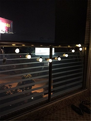 ERGEOB 10er LED Kugel Lichterkette warmweiß Edison-Glühbirne Lichterketten Batterie Betrieben - 3