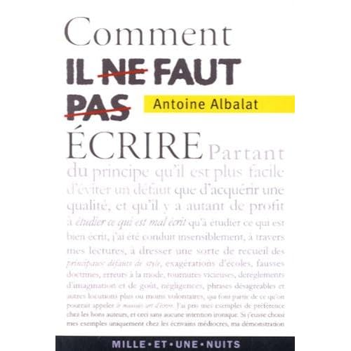 Comment il ne faut pas écrire