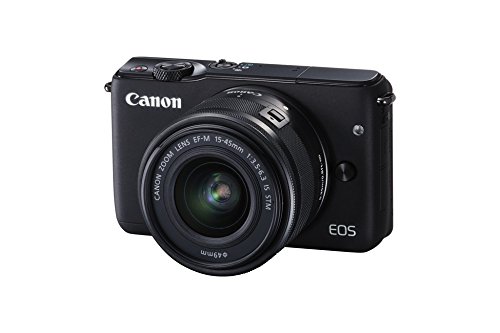 Canon EOS M10 Kit Fotocamera Mirrorless con Obiettivo EF-M 15-45 mm, 18 Megapixel, Nero
