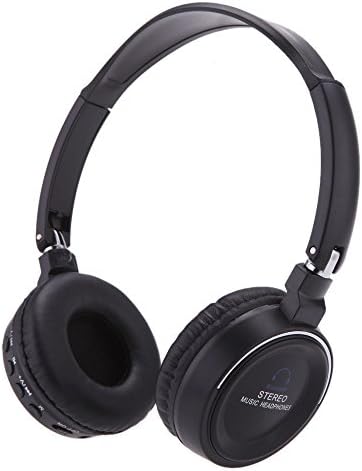 SODIAL(R) Wireless 3 in 1 Multifunctional Stereo Bluetooth Headphone Earphone Headset with Mic MP3 Player FM Radio for Smart Phones Tablet PC Notebook Black