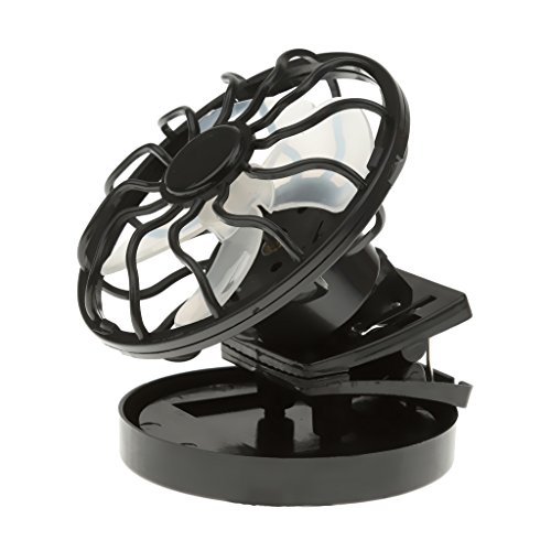 Gazechimp Mini Solar-Ventilator mit Mini-Solarzelle und Klemme - 5