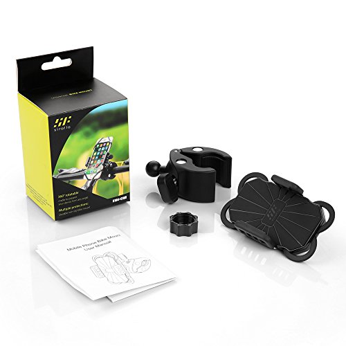 Universale Compatibile Ruotabile a 360Â°Porta Cellulare Bici Supporto Telefono Bicicletta Moto MTB Cinturino in Gomma Smartphone iPhone Samsung Accessori Ciclismo Viaggio Sport Invernali Siroflo