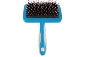 Ancol Ergo Hedgehog Pet Slicker for Long, Short, Silky & Curly Coats - Dog Puppy Multipurpose Hygiene Tool - Professional Grooming Accessory - Medium