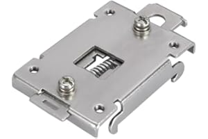 FAFEICY 1 Uds. Clip de relé de Estado Sólido Fijo de Carril DIN de 35MM, Abrazadera de Clip de relé de Estado Sólido de Clip Fijo de Carril DIN con 2 Tornillos de Montaje