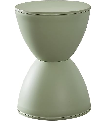 Sgabello A Forma Di Clessidra In Plastica Sgabello Rotondo Per Uso Domestico In Stile Nordico Moderno Semplice Per Camerino Da Bagno Bianco