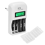 Cargador de Pilas AA / AAA Ni-MH Ni-Cd Recargables con Pantalla LCD con...
