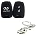 CP BIGBASKET Silicone Key Cover For Hyundai Grand I10 2 Button Remote Key Pack of two(2) With 1 Jaguar key Chain RS.255.00