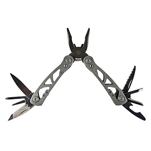 Multifunktionswerkzeug mit Tasche (9 in 1) Werkzeug Multufunktionszange Multitool Zange Messer Säge