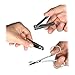 ETTG All in 1 Stainless Steel Personal Manicure Pedicure Ear Pick Nail-clippers Set Travel Grooming Kit Travel & Grooming Set Personal Care Tools with Leather Case (7 pcs-mini pack)