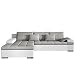 Produktbild Mirjan24  Design Ecksofa Bangkok, Moderne Eckcouch mit Schlaffunktion und Bettkasten, Ecksofa für Wohnzimmer, Gästezimmer, Couch L-Form, Wohnlandschaft, (Ecksofa Links, Soft 017 + Florida 01)
