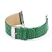 Produktbild OWEM Krokodillederarmband Für Apple Watch Leather Strap 44Mm 42Mm 38Mm 40Mm Uhr Für Apple Strap Strap Für Iwatch Series 4 3 2 1 Strap,Green,42mm
