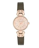 Anne Klein Damen Datum klassisch Quarz Uhr mit Leder Armband 10/N9442RGOL