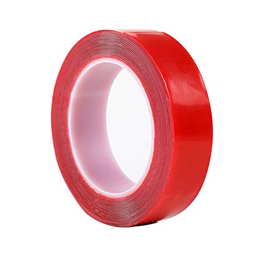 Preisvergleich Produktbild LIOOBO Doppelseitiges Klebeband für hohe Beanspruchung, doppelseitiges Klebeband klares 10mm * 3-Meter-PET-Acryl-Aufkleber im Freien dünn wetterfestes ultrafestes industrielles Montageband