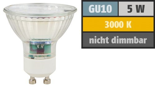 Preisvergleich Produktbild LED-Strahler McShine ''ET50''. GU10. 5W. 400 lm. warmweiß