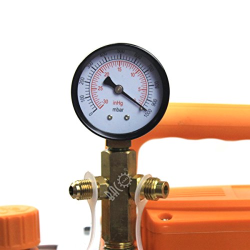 BACOENG 4.2CFM Zweistufige Vakuumpumpe Unterdruckpumpe mit Manometer HVAC - 5