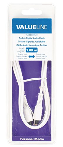 Preisvergleich Produktbild Valueline Digitales Toslink-Audiokabel Toslink-Stecker