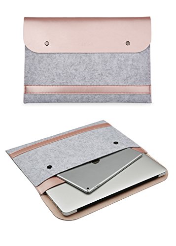 GENORTH   13 3 Zoll MacBook Air   MacBook Pro Retina Display Laptop H  lle Tasche Wasserdichte Mikrofaser PU Doppel Magnet Lock  13 Zoll  Double Magne
