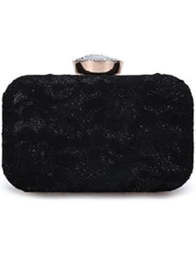 Damen Frauen Spitze Clutch Abendtasche Handtasche Elegante Tasche Brautbeutel für Abendkleider für Hochzeit Party...