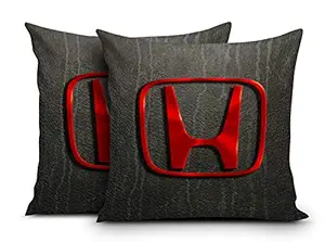 DreamVio Super Imported Micro & Velvet Car Cushions/Pillows for Your Car (12x12 Inches) Set of 2 Style 18