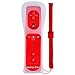 Produktbild 2 in 1 WII Controller Motion Plus, XW18 Nintendo WII Ferbedienung, WII Remote mit Silikonhülle und Handschlaufe für WII und WII U Rot