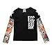 Produktbild YiJee Kinder Langarm Tattoo Print T-shirt Herbst und Winter Casual Tops XL