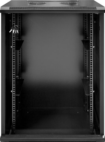 18 HE 19 Zoll Wandschrank mit Glastür - 4
