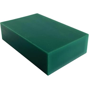 15 Pièces Cire De Sculpture Verte Pour Bijoux - Épaisseurs 4/6/8/21/23 Mm - Bloc Cire à Modeler Anneaux Et Bijoux - Outil Gravure Et Moulage