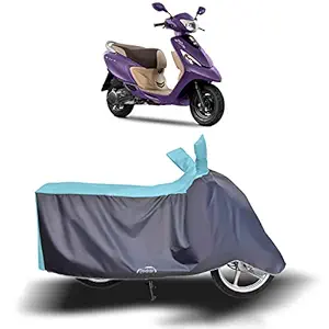 AARTRI - TVS Zest 110 New BS6 Water Resistant - UV Protection & Dust Proof Full Bike - Scooty Two Wheeler Body Cover for TVS Zest 110 (Sky Blue)
