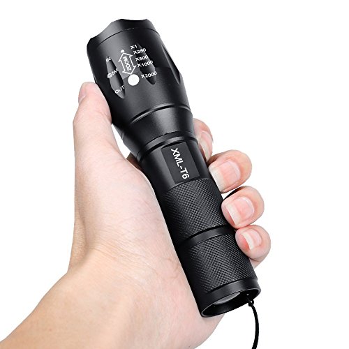 5000LM T6 LED Taschenlampe Superhell taktische 18650 Akku oder AAA Batterien wasserdicht zoombar - 6