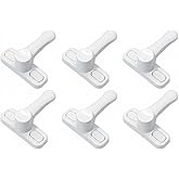 Orret Home 6 Pieces Door and Window Safety Lock &ndash; 360&deg; Rotatable PVC Safety Latch, Anti-Theft and Child Safety