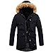 Produktbild Felicove Männer Beiläufige Mantel Winter Warme Reißverschluss Langarm Kapuzenjacke Plüsch Jacke Mantel Outwear Tops