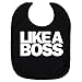 Unisex Kids Like A Boss Baby Bib Black One Size Fits All