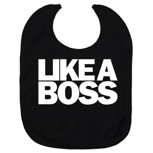 Unisex Kids Like A Boss Baby Bib Black One Size Fits All